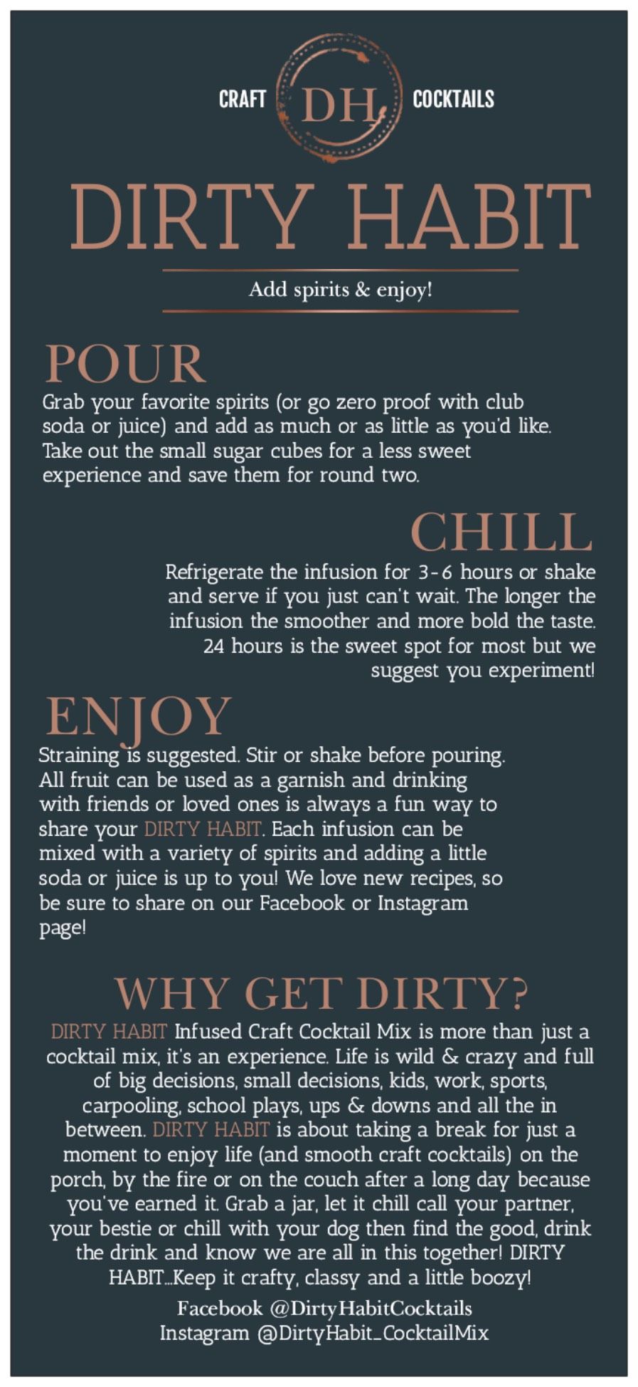 Dirty Habit Signature Winter Infusion Sangria Mix