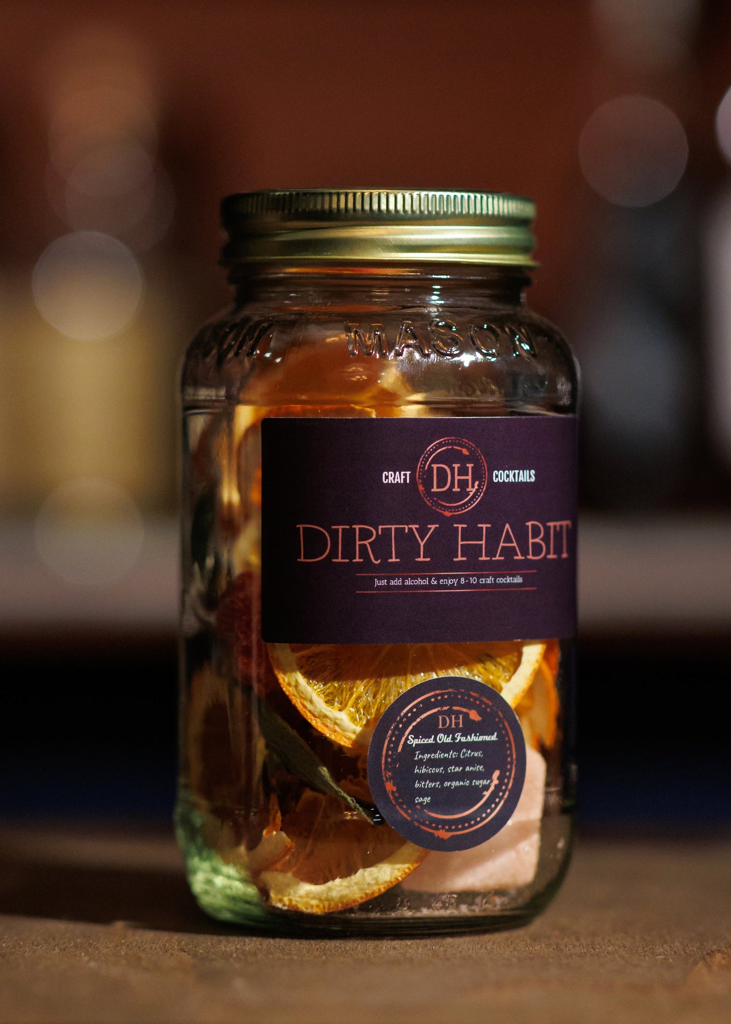 MONTHLY SUBSCRIPTION: Dirty Habit Signature Spiced Old Fashioned Mix